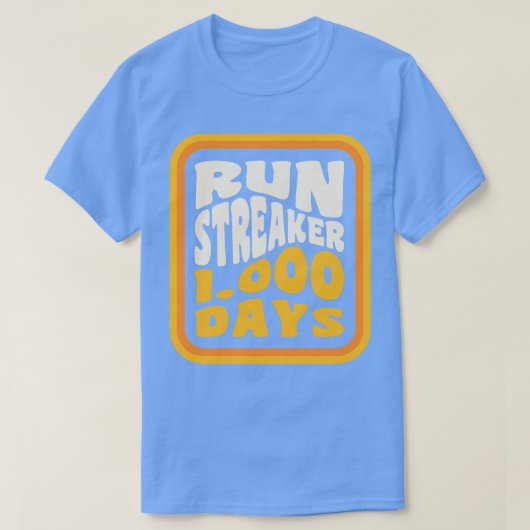 Streak走 Streaker 1000日のCOMMA走のSTREAKER Tシャツ (デザイン正面)