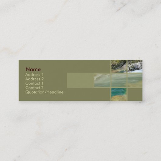 Stream名刺 スキニー名刺 (正面)