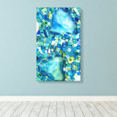 Stream of Life Mixed Media Mosaic キャンバスプリント (インサイチュ (ウッドフロア))