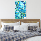 Stream of Life Mixed Media Mosaic キャンバスプリント (インサイチュ (寝室))