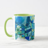 Stream of Life Mixed Media Mosaic マグカップ (左)