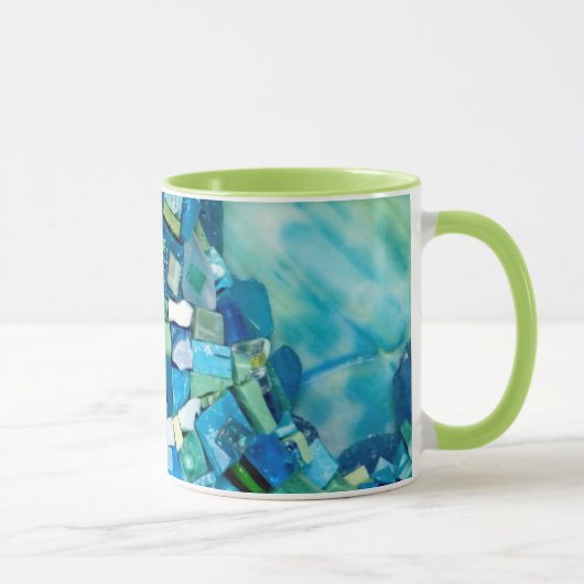 Stream of Life Mixed Media Mosaic マグカップ (右)