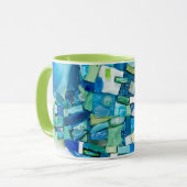 Stream of Life Mixed Media Mosaic マグカップ (正面左)