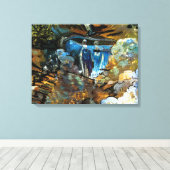 STREAM WATERFALL キャンバスプリント (インサイチュ (ウッドフロア))