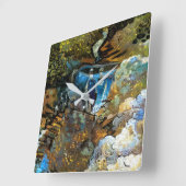 STREAM WATERFALL スクエア壁時計 (傾斜)