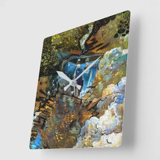 STREAM WATERFALL スクエア壁時計 (傾斜)