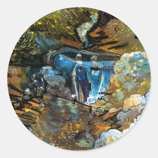 STREAM WATERFALL ラウンドシール (正面)