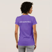 #StreamerGirl Twitch deutsch violett Tシャツ (裏面フル)