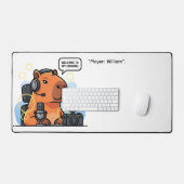 Streaming Capybara – Cute Gamer Streamer デスクマット (キーボード&マウス)