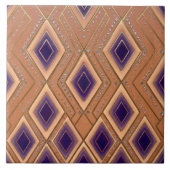 Streamline Modern Disco Waterfall Purple Orange タイル (正面)