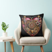 Streampunk Heart Ruby Valentine クッション (椅子)