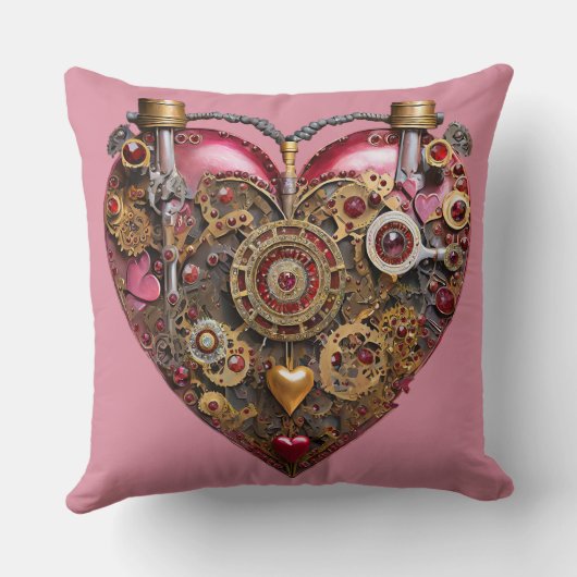Streampunk Heart Ruby Valentine クッション (裏面)