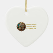 Streampunk Heart Ruby Valentine セラミックオーナメント (裏面)