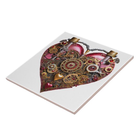 Streampunk Heart Ruby Valentine タイル (側面)