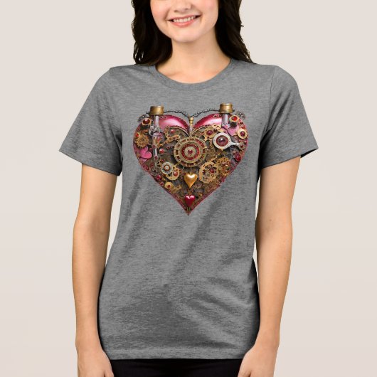 Streampunk Heart Ruby Valentine トライブレンドＴシャツ (正面)