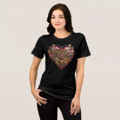 Streampunk Heart Ruby Valentine トライブレンドＴシャツ (正面全面)