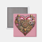 Streampunk Heart Ruby Valentine マグネット (正面/裏面)