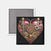 Streampunk Heart Ruby Valentine マグネット (正面/裏面)