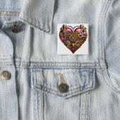 Streampunk Heart Ruby Valentine 缶バッジ (インサイチュ)