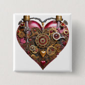 Streampunk Heart Ruby Valentine 缶バッジ (正面)