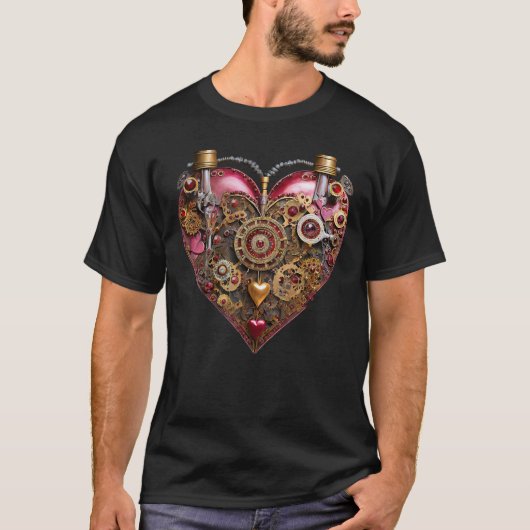 Streampunk Heart Ruby Valentine Tシャツ (正面)