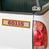 Street Address Red Italian Tiles Bumper Sticker バンパーステッカー (トラック上)