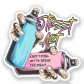 Street Art Graffiti Urban  シール (正面)