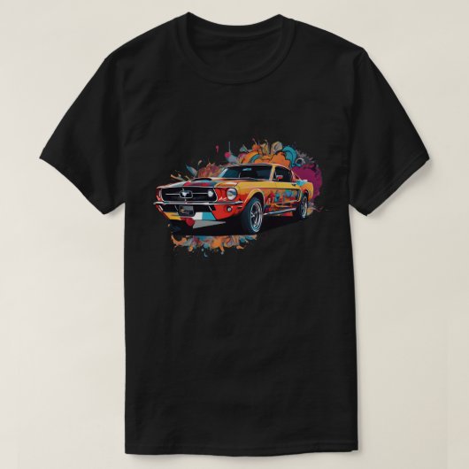 Street Art Muscle Car Men's T-Shirt Tシャツ (デザイン正面)