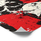 Street Art Skull Poster Design A10 ポスター (角)