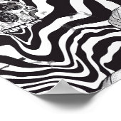 Street Art Skull Poster Design A11 ポスター (角)