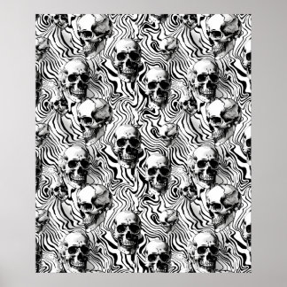 Street Art Skull Poster Design A25 ポスター