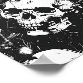 Street Art Skull Poster Design A26 ポスター (角)