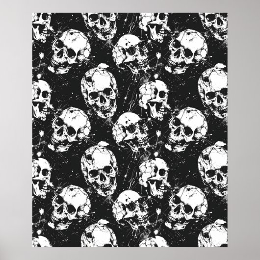 Street Art Skull Poster Design A26 ポスター (正面)