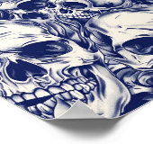 Street Art Skull Poster Design A27 ポスター (角)
