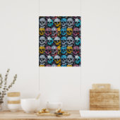Street Art Skull Poster Design A29 ポスター (キッチン)