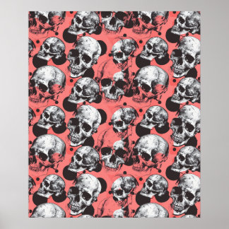 Street Art Skull Poster Design A30 ポスター