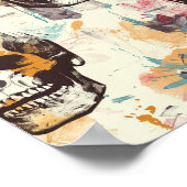 Street Art Skull Poster Design A33 ポスター (角)