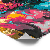 Street Art Skull Poster Design A36 ポスター (角)