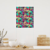 Street Art Skull Poster Design A37 ポスター (キッチン)