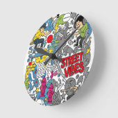 Street atmosphere ラウンド壁時計 (傾斜)