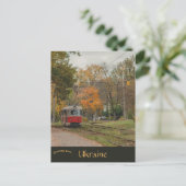 Street Car in Kyiv Ukraine ポストカード (スタンド正面)