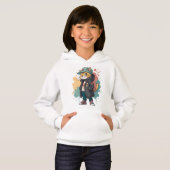 Street Cat Vibes Kids T-Shirt Design – Trendy  (正面フル)