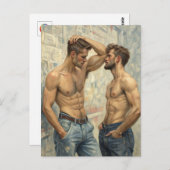 Street Dialogue: A Moment of Raw Intensity ポストカード (正面/裏面)