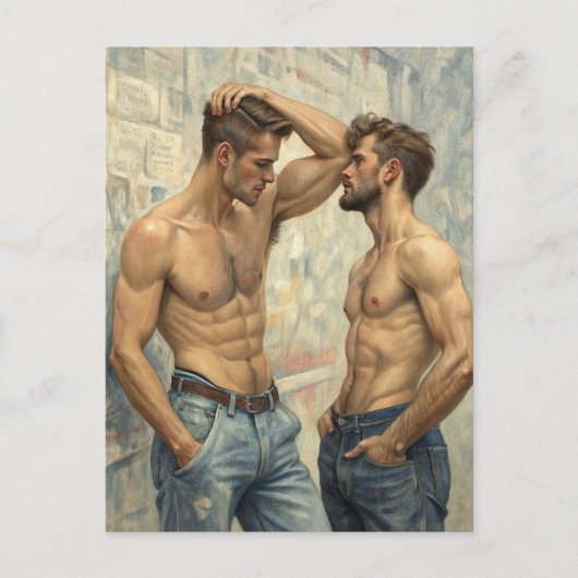 Street Dialogue: A Moment of Raw Intensity ポストカード (正面)