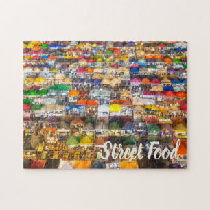 Street Food Market Rod Fai Bangkok Thailand ジグソーパズル