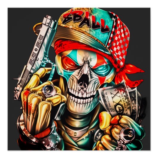 Street Hustle Urban King Premium Glossy Poster ポスター (正面)