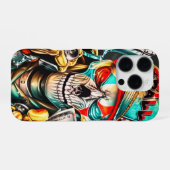 Street Hustle Urban King Premium Glossy Poster iPhoneケース (裏面横)