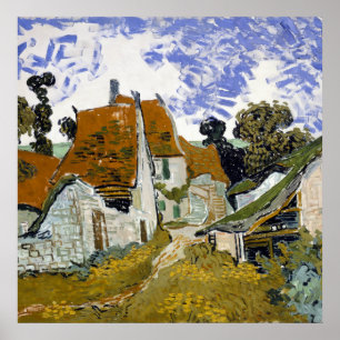 Street in Auvers-sur-Oise by Vincent van Gogh ポスター