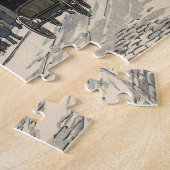 Street of Edinburgh in Winter ジグソーパズル (側面)