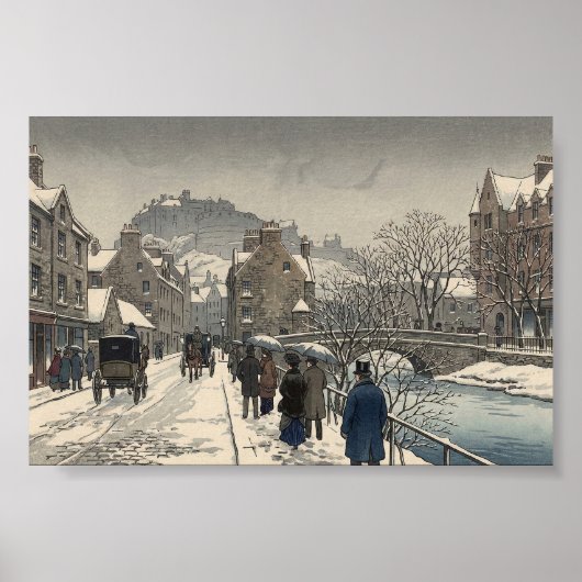 Street of Edinburgh in Winter  ポスター (正面)